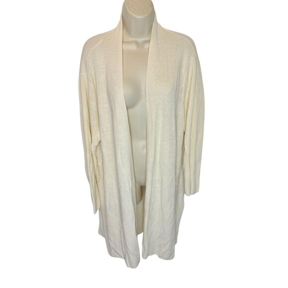 Eileen Fisher Organic Cotton Linen Long Cardigan NWT - Size 3X - Picture 1 of 5